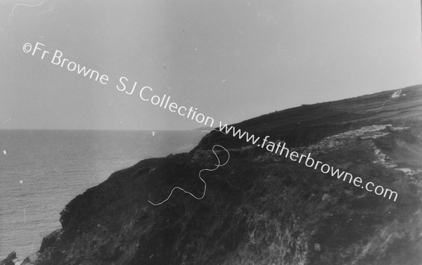 DUNBEG FORT DINGLE PENINSULA : FORT & PROMONTARY FROM EAST BLASKET ISLAND ON HORIZEN